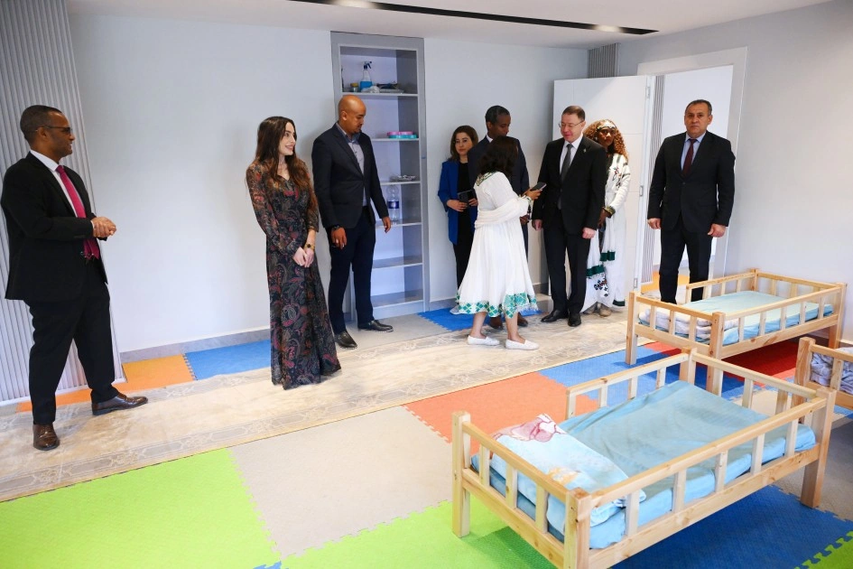 Leyla Əliyeva Efiopiyada “MESOB” dövlət xidməti mərkəzində olub - FOTO