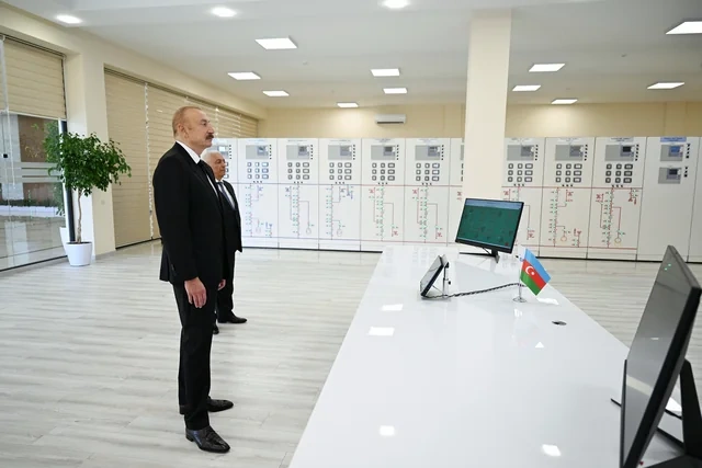 İlham Əliyev "Yeni Səngəçal" yarımstansiyasının açılışında iştirak edib - FOTO