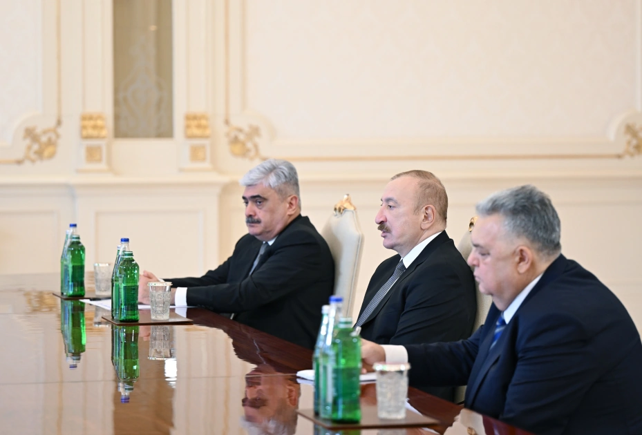 Prezident İlham Əliyev Qırğızıstan nümayəndə heyətini qəbul edib - FOTO