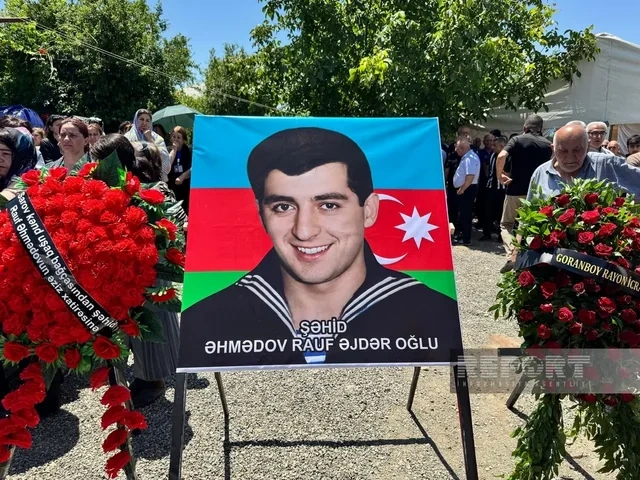 Goranboyda itkin-şəhid Rauf Əhmədov dəfn olundu - FOTO