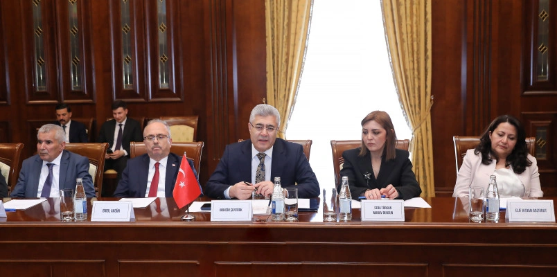 Ali Məhkəmədə Muhsin Şentürkün rəhbərlik etdiyi nümayəndə heyəti ilə görüş keçirildi - FOTO