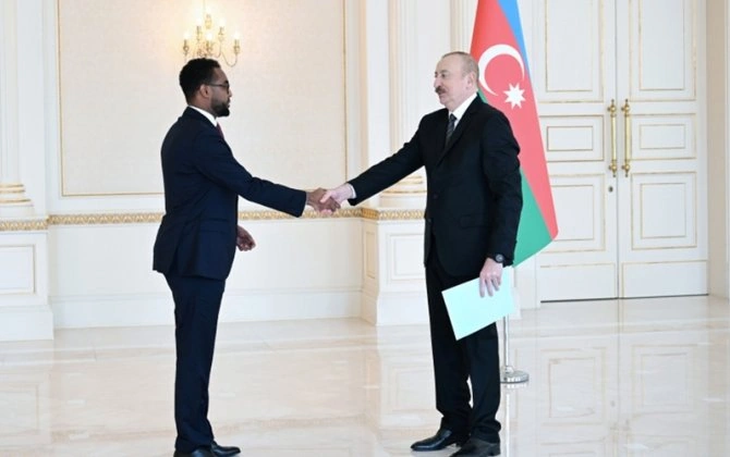 Prezident Somalinin Azərbaycanda yeni təyin olunmuş səfirini qəbul etdi - FOTO