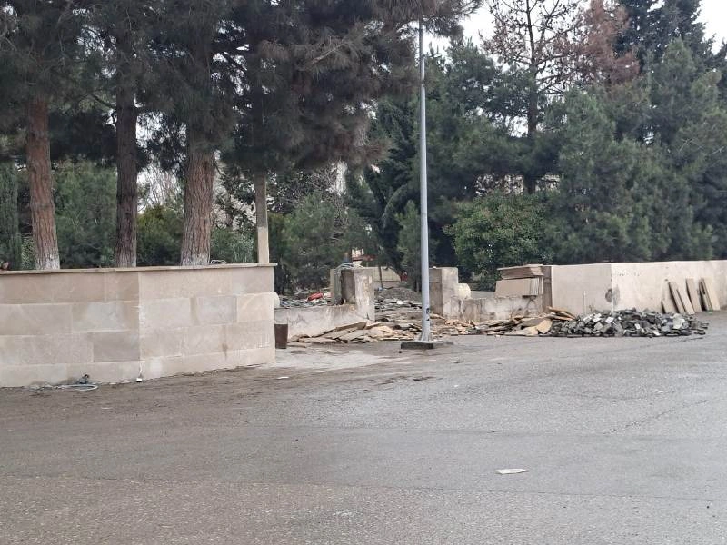 Məhəmməd Əmin Rəsulzadənin heykəli olan parkda geniş abadlıq işlərinə start verilib