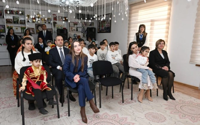 Leyla Əliyeva və Alena Əliyeva Gəncədə uşaq evində olublar - FOTO