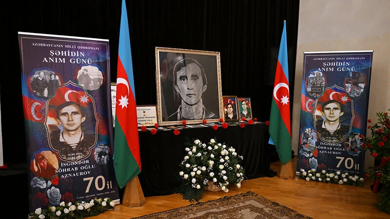 Milli Qəhrəman İsgəndər Aznaurovun xatirəsi anıldı - FOTO