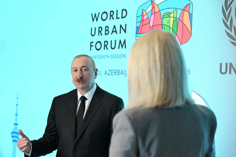 Prezident “Euronews”a müsahibə verdi - FOTO