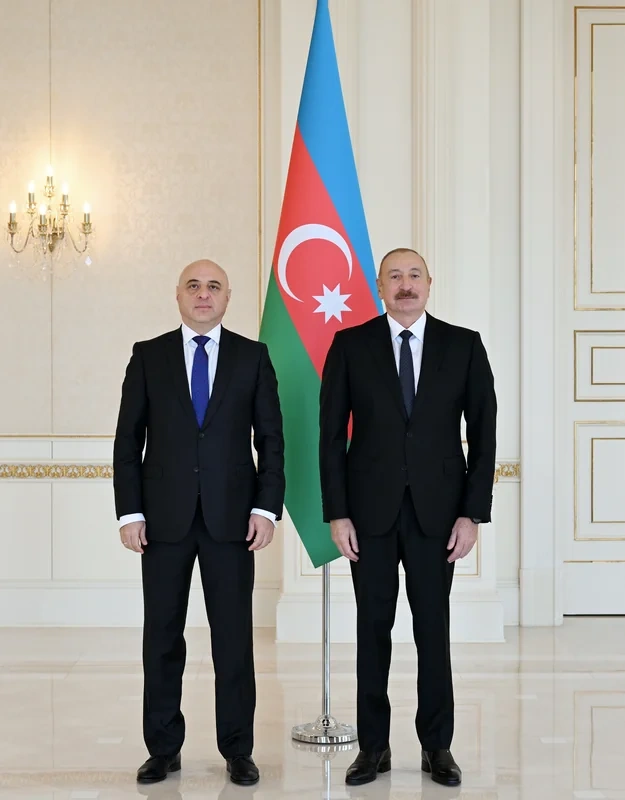Azərbaycan Prezidenti Gürcüstanın ölkəmizə yeni təyin olunmuş səfirini qəbul edib - FOTO