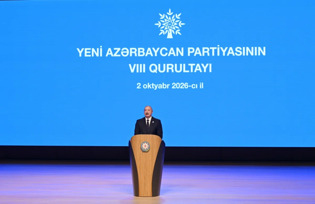 İlham Əliyev YAP-ın qurultayında çıxış etdi - FOTOLAR - YENİLƏNİB