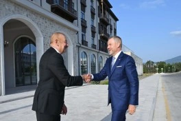 Prezident İlham Əliyevin adından Xankəndidə Slovakiya Prezidentinin şərəfinə rəsmi nahar verilib - FOTO