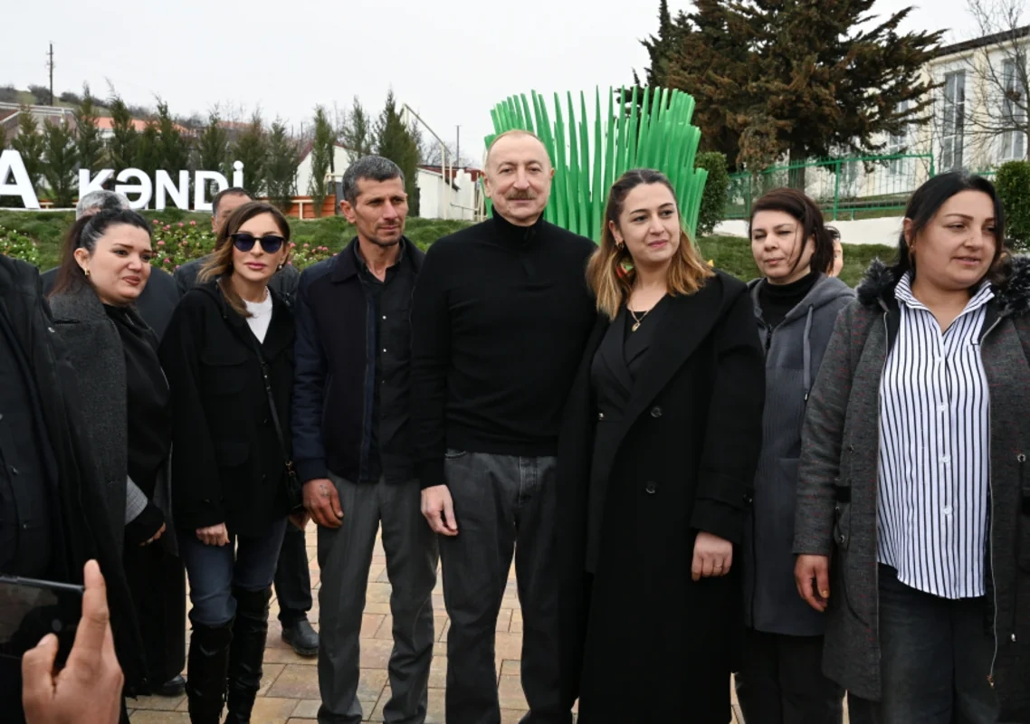 İlham Əliyev və xanımı Xocavənddədir - FOTOLAR