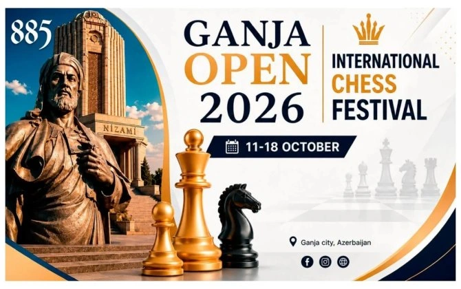"Gəncə Open-2026" Beynəlxalq Şahmat Festivalının mükafat fondu açıqlandı