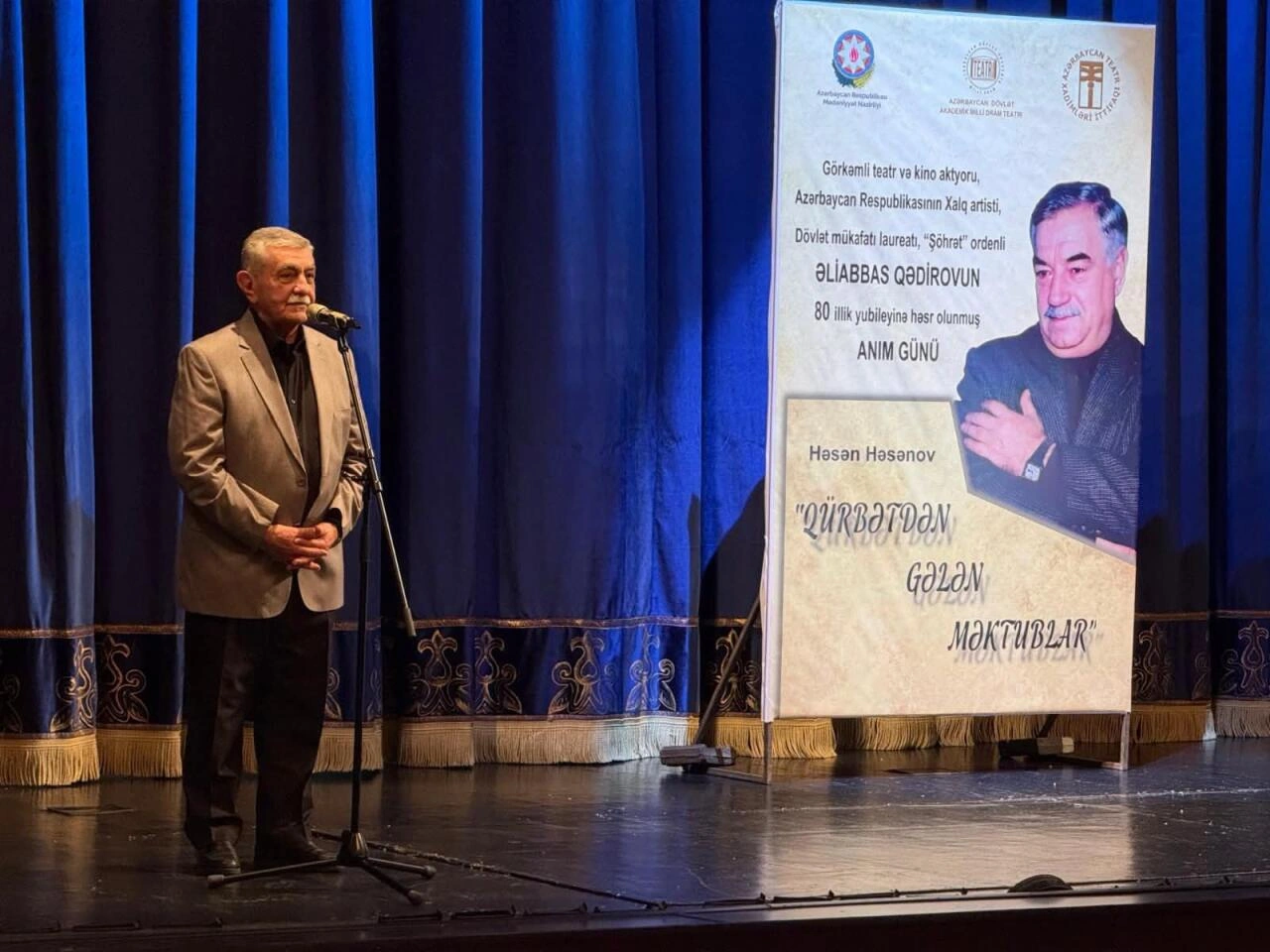 Xalq artisti Əliabbas Qədirovun 80 illik yubileyi münasibətilə anım tədbiri keçirilib - FOTO