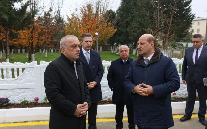Agentlik sədri Lənkəran-Astara regional bölməsinin yeni binası ilə tanış olub - FOTOLAR