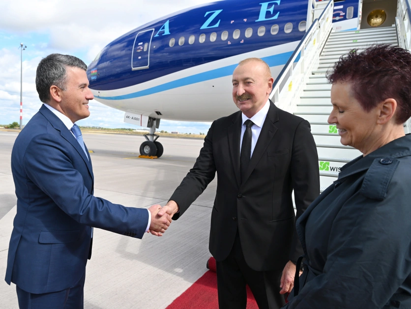 Prezident İlham Əliyev Almaniyaya rəsmi səfər edib - FOTO