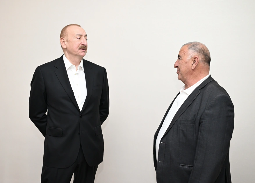 İlham Əliyev Xocavənd kəndində görülmüş işlərlə tanış olub - FOTO - YENİLƏNİB