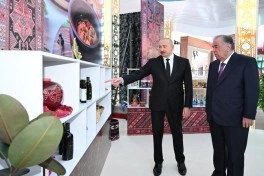 Prezident İlham Əliyev MDB Ölkələrinin Milli Kulinariya Festivalı ilə tanış olub, rəsmi qəbulda iştirak edib - FOTO