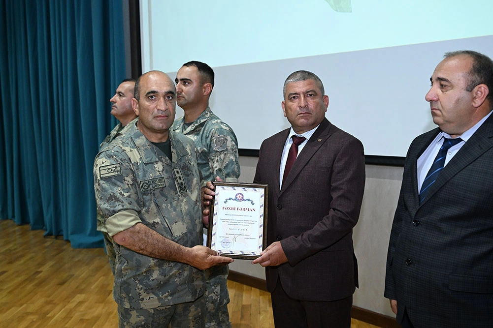 “Ehtiyat zabit hazırlığı kursu”nun növbəti buraxılış mərasimi keçirilib - FOTO