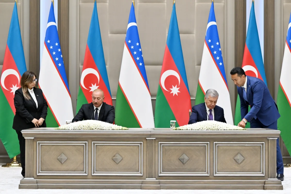 Daşkənddə Azərbaycan-Özbəkistan sənədlərinin imzalanması və mübadiləsi mərasimi olub - FOTO