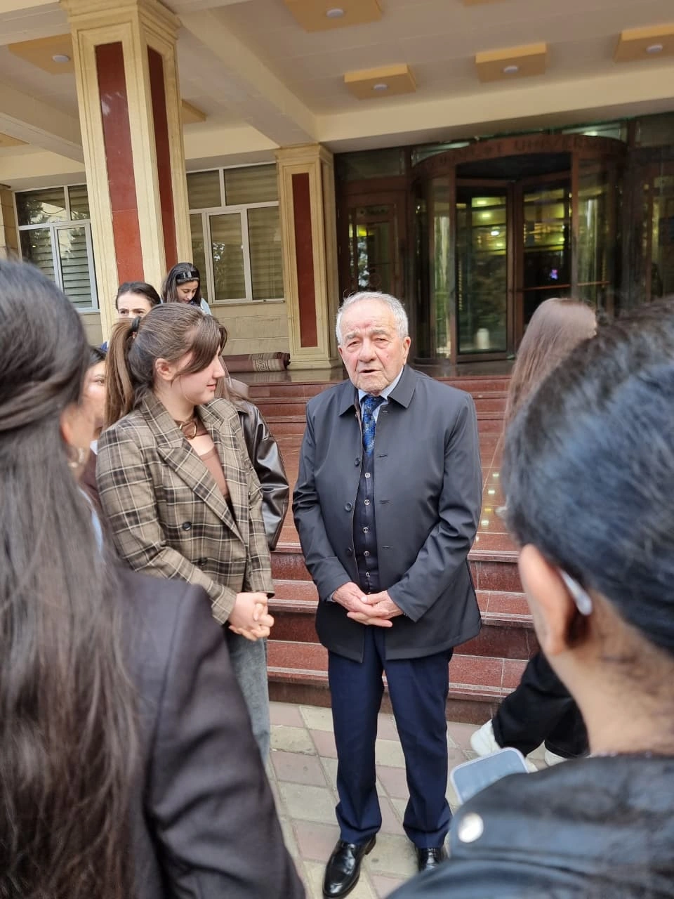 Seyran Səxavət Bakı Dövlət Universitetində tələbələrlə görüşüb - FOTOLAR