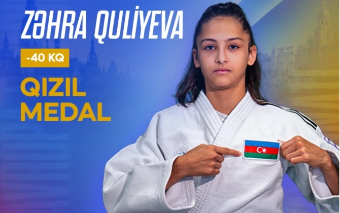 Azərbaycanın yeniyetmə cüdoçuları Avropa çempionatının ilk günündə 5 medal qazanıblar