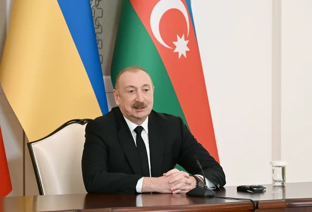 Azərbaycan və Ukrayna prezidentləri mətbuata bəyanatlarla çıxış ediblər - YENİLƏNİB + FOTO