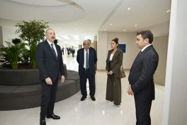 Prezident Milli Aviasiya Akademiyasında Beynəlxalq Təlim Mərkəzinin açılışında iştirak edib - FOTO