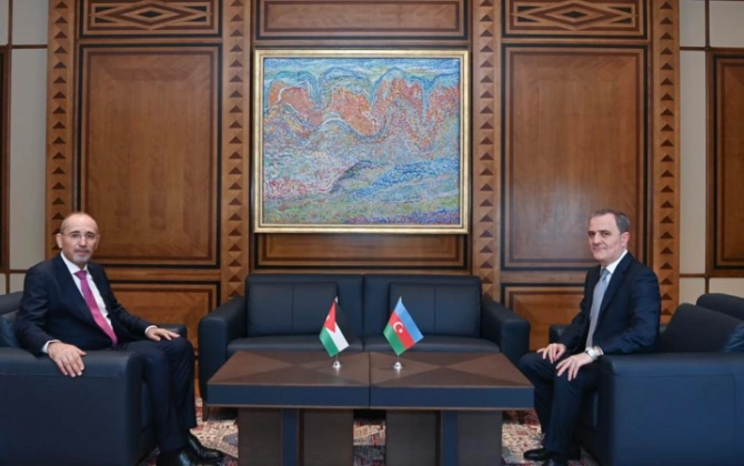 Azərbaycan və İordaniya XİN başçıları danışıqlar apardı - YENİLƏNİB + FOTO
