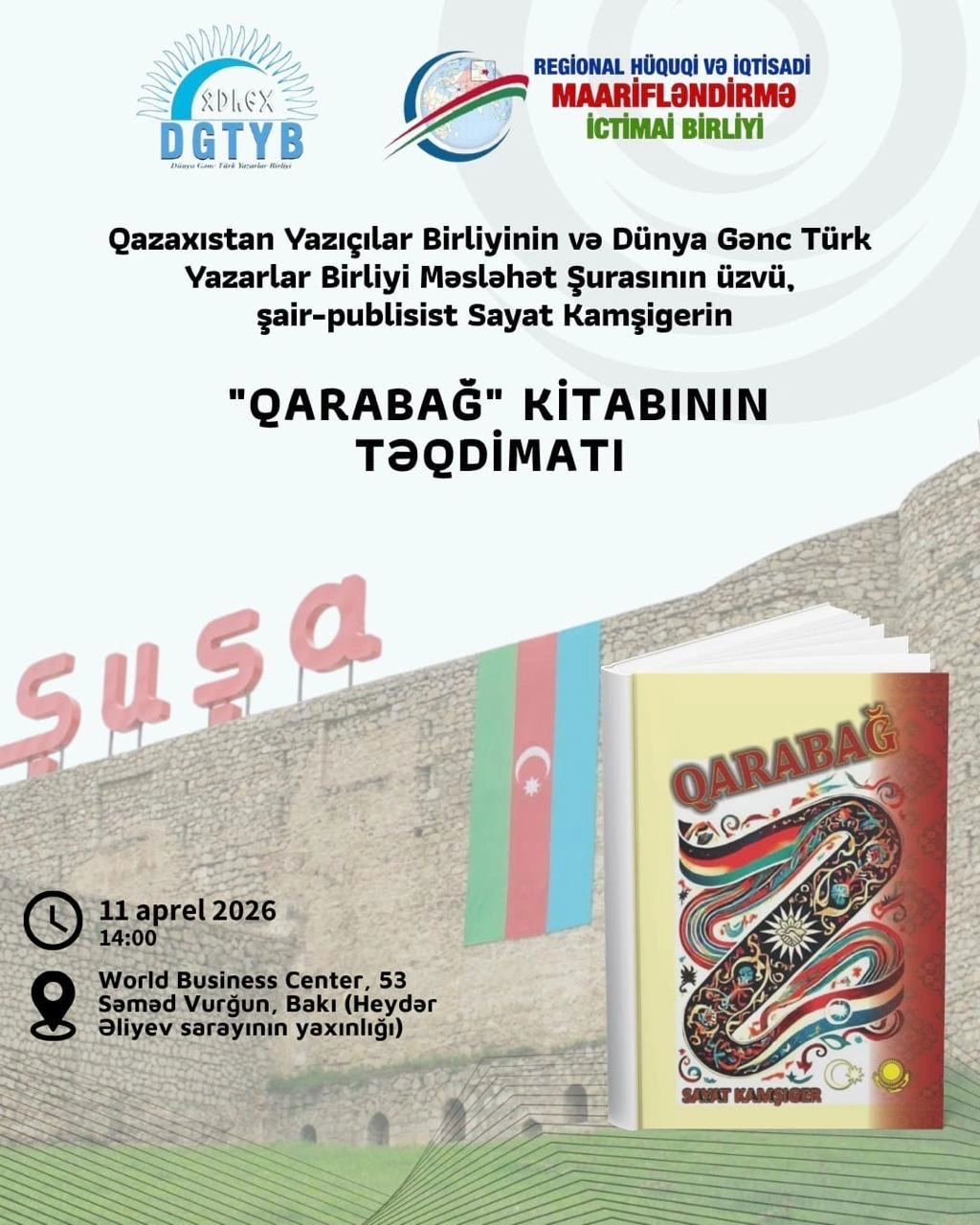 Bakıda qazax şairinin “Qarabağ” kitabının təqdimatı keçirilib - FOTOLAR