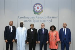 Ceyhun Bayramov Pan-Afrika Parlamentinin prezidenti ilə görüşüb - FOTO