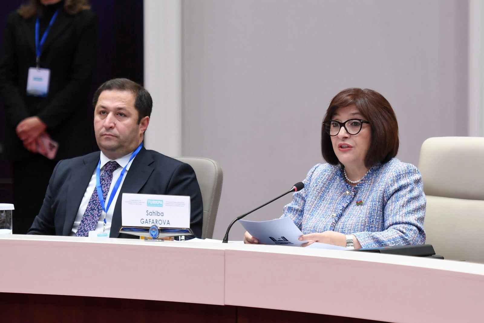 Sahibə Qafarova Bişkekdə TÜRKPA Şurasının iclasında çıxış edib - FOTO
