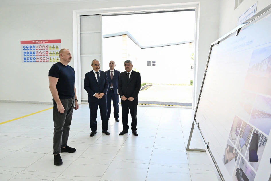 Xocalı şəhərində “Qarabağ Tekstil Evi” MMC istifadəyə verildi - FOTO