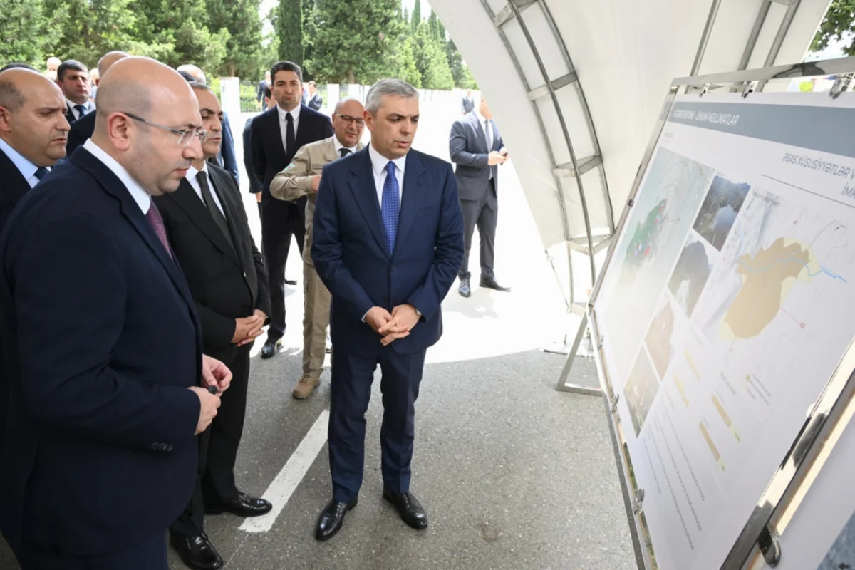 Əlaqələndirmə Qərargahının iclasının iştirakçıları Ağdərə şəhərinin Baş planı ilə tanış olublar - FOTO