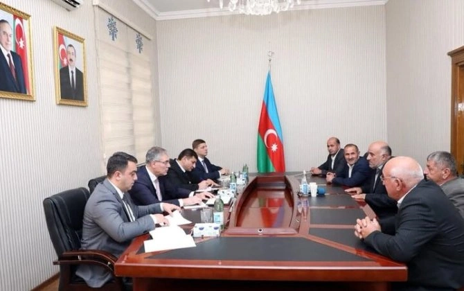 “Azəriqaz”ın baş direktoru Ağcabədidə vətəndaş qəbulu keçirdi - FOTO