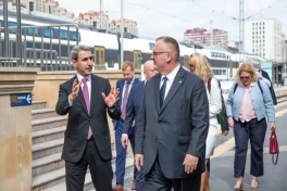 Çexiyanın nəqliyyat naziri Bakı Dəmiryol Vağzalında olub - FOTO