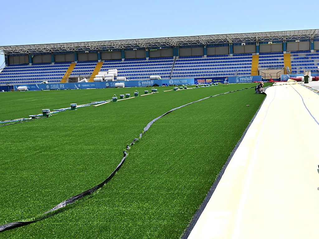 Bayıl stadionunda son vəziyyət - FOTO