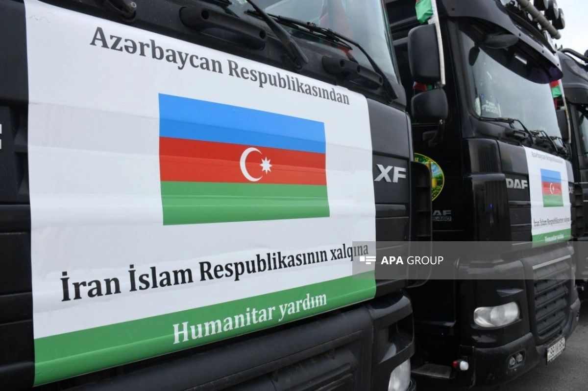 Azərbaycandan İrana növbəti humanitar yardım - FOTO