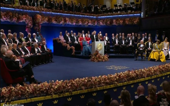 2025-ci ilin Nobel mükafatı Stokholmda laureatlara təqdim edilib