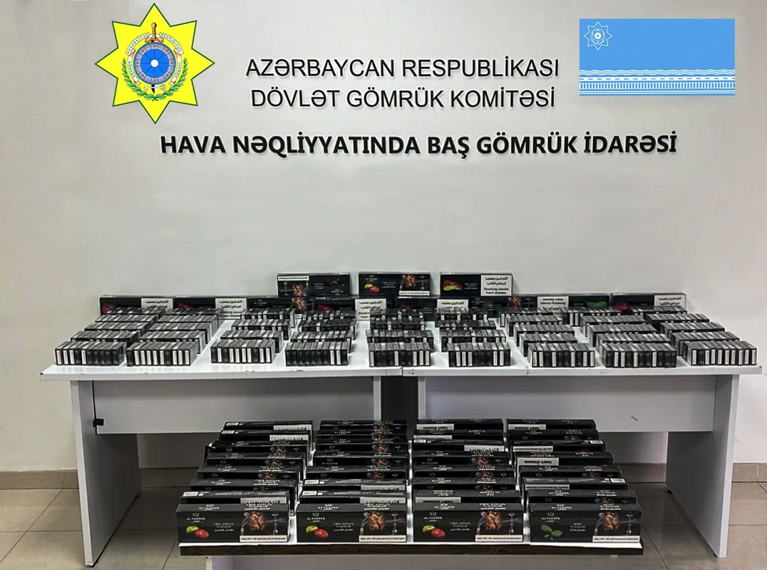 Azərbaycana qanunsuz yolla gətirilən 866 qutu qəlyan tütünü aşkarlanıb