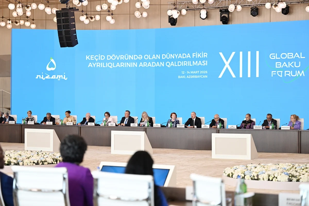 İlham Əliyev XIII Qlobal Bakı Forumunun açılış mərasimində çıxış edib - YENİLƏNİB + FOTO