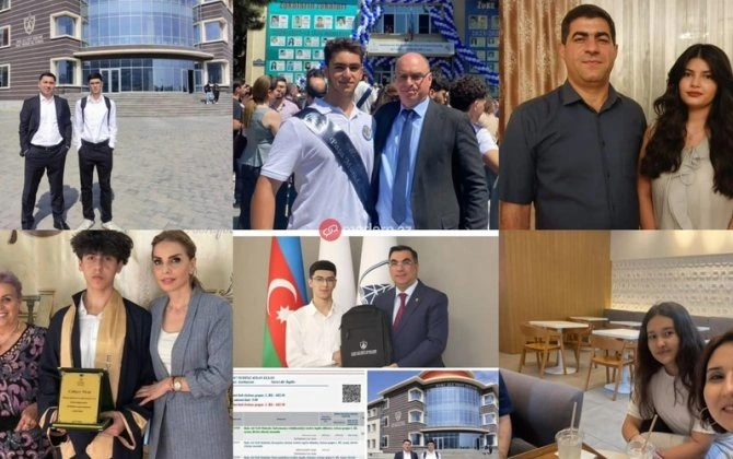 Tələbə adını qazanan jurnalist övladları - FOTO