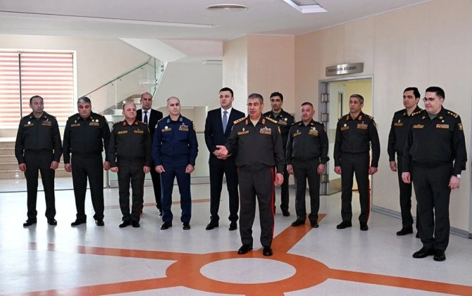MN rəhbərliyi hərbi hospitalda olub - FOTO