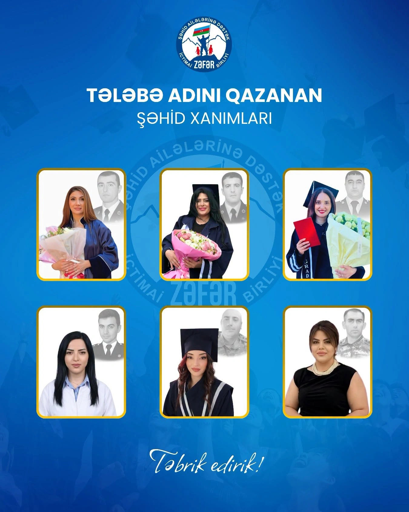 Şəhid xanımları tələbə adını qazandı – SİYAHI