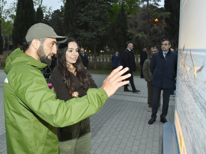 Leyla Əliyeva "Azərbaycan təbiətinin izi ilə" sərgisinin açılış mərasimində iştirak edib - FOTO