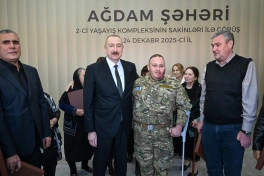 Prezident İlham Əliyev Ağdamda 2-ci yaşayış kompleksinin açılışında iştirak edib - YENİLƏNİB - FOTO