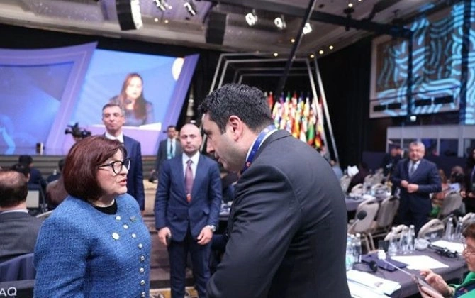 Sahibə Qafarova ilə Alen Simonyanın görüşü başlayıb - YENİLƏNİB