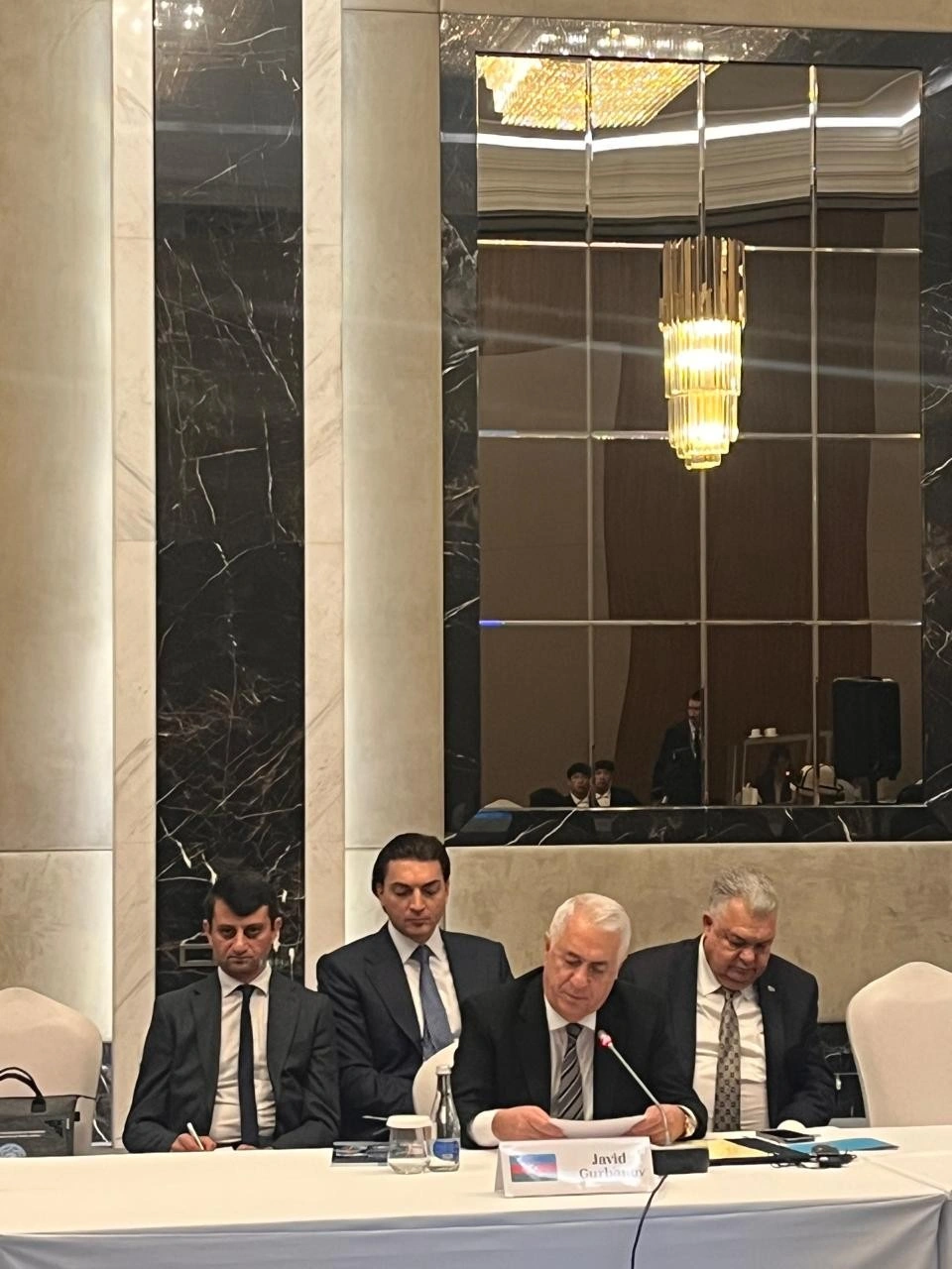 Cavid Qurbanov Bişkekdə Beynəlxalq Nəqliyyat Forumunda iştirak etdi - FOTOLAR