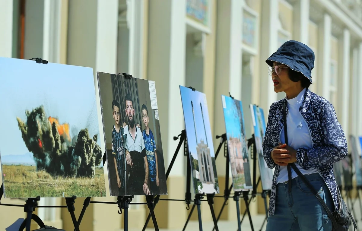 "Qarabağ və Şərqi Zəngəzurda urbisid, mina çirklənməsi və dirçələn həyat" mövzusunda fotosərgi keçirilib - FOTO