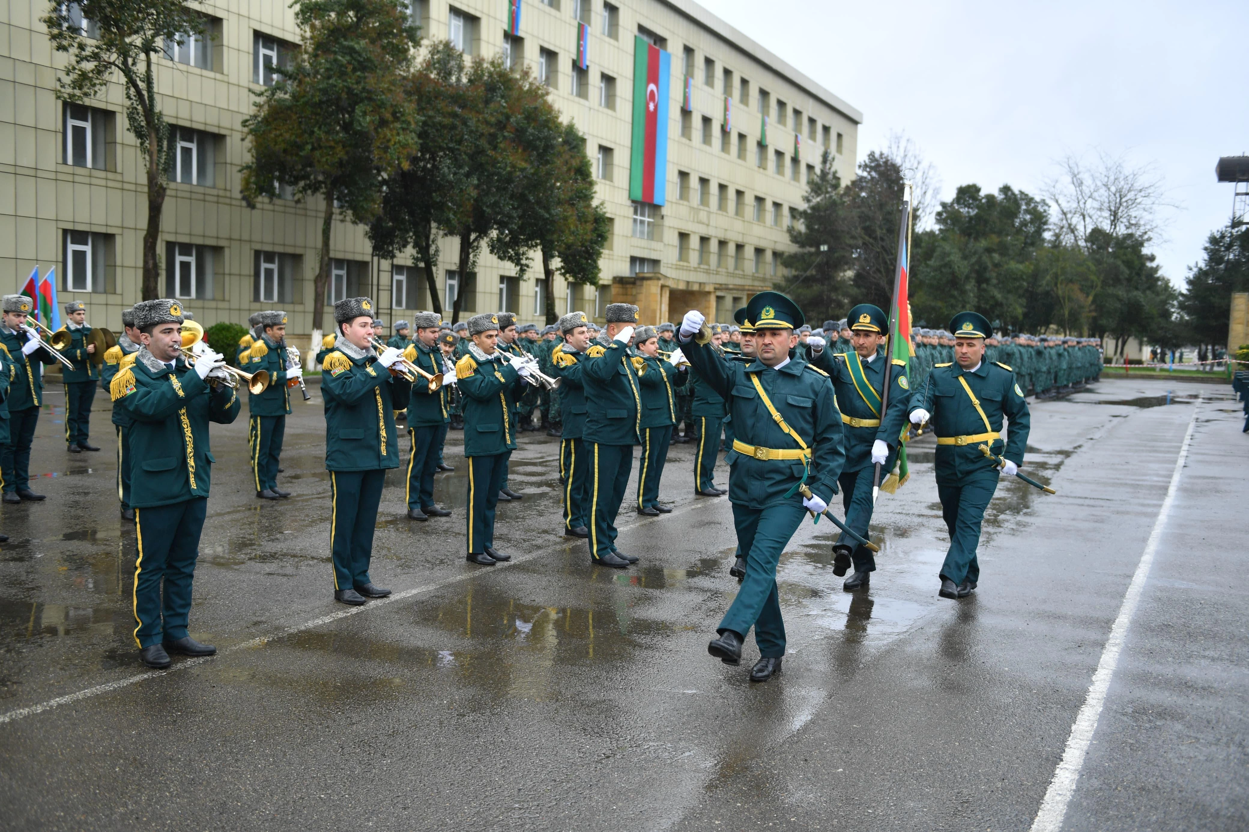 Gənc əsgərlərin andiçmə mərasimi keçirildi - FOTO