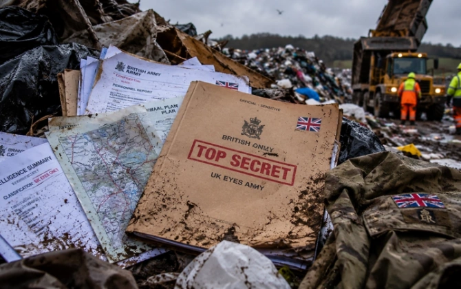 Britaniya Müdafiə Nazirliyinin məxfi sənədləri zibilxanada tapılıb