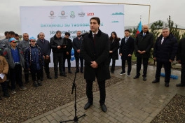 Şabranın Sincanboyad kəndində yüzlərlə sakin içməli su ilə təmin olunub - FOTO